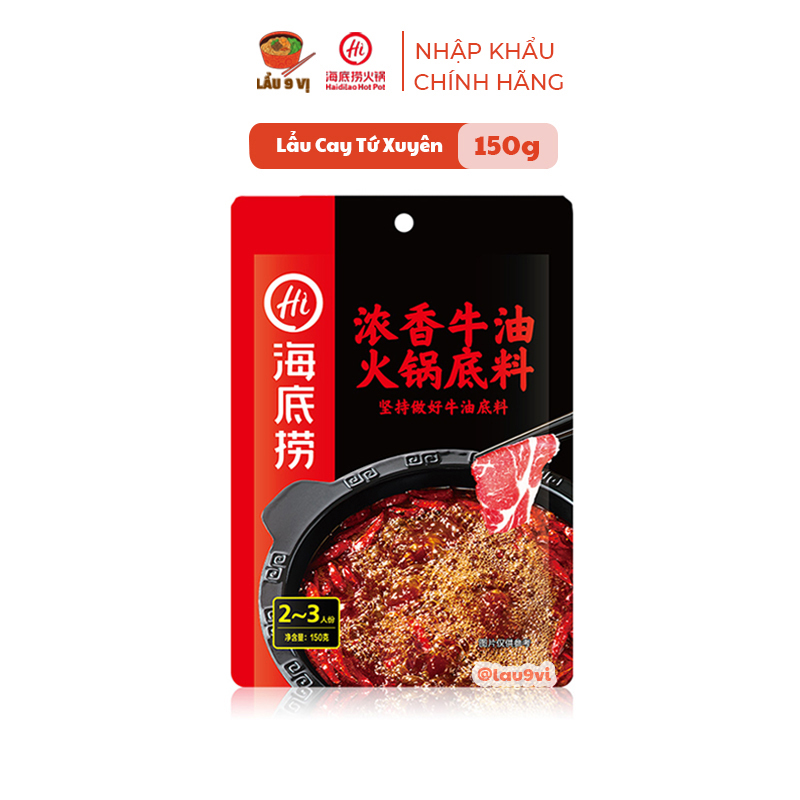 Cốt Lẩu Cay Tứ Xuyên (150g) - Gia Vị Lẩu Haidilao