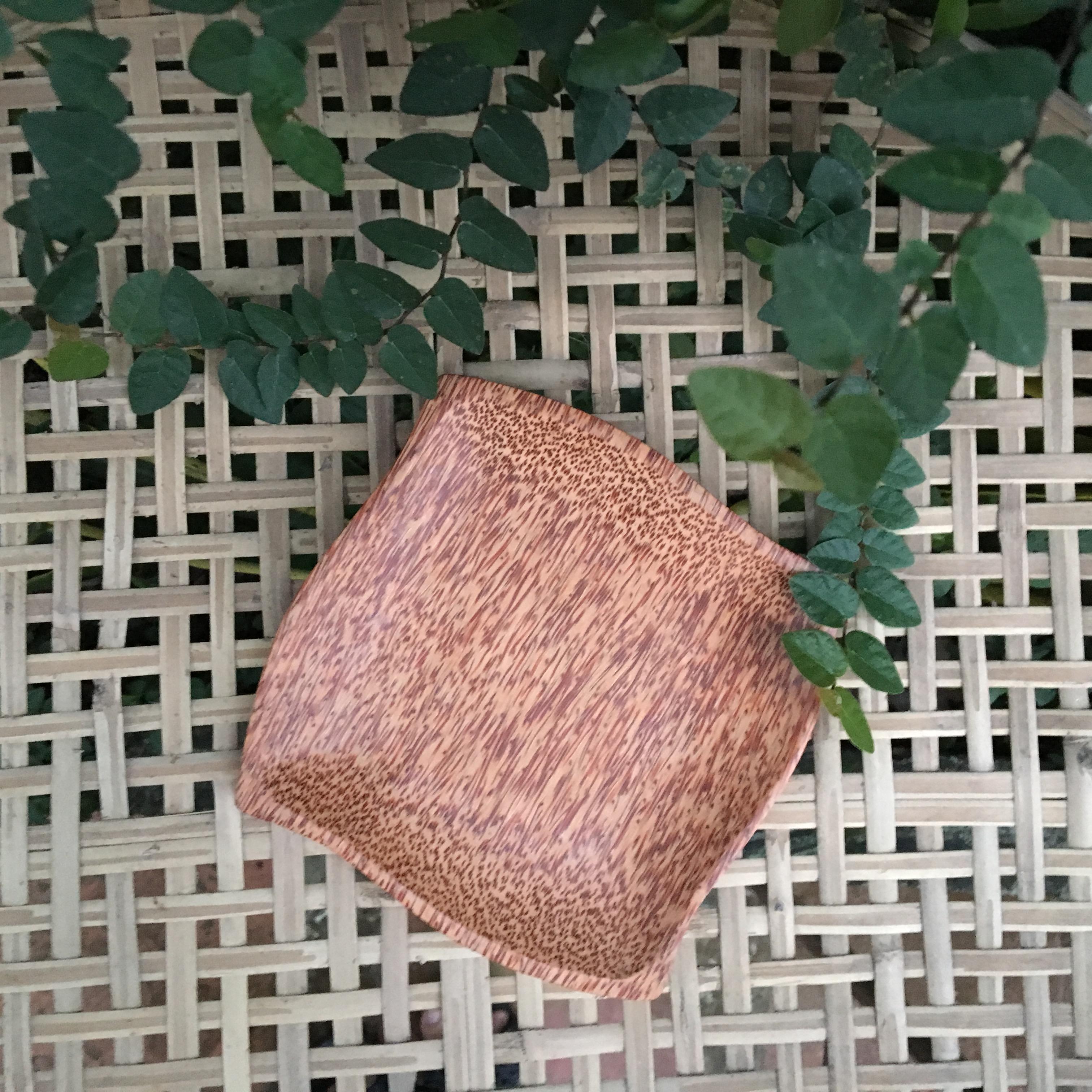 Dĩa vuông gỗ dừa Bến Tre