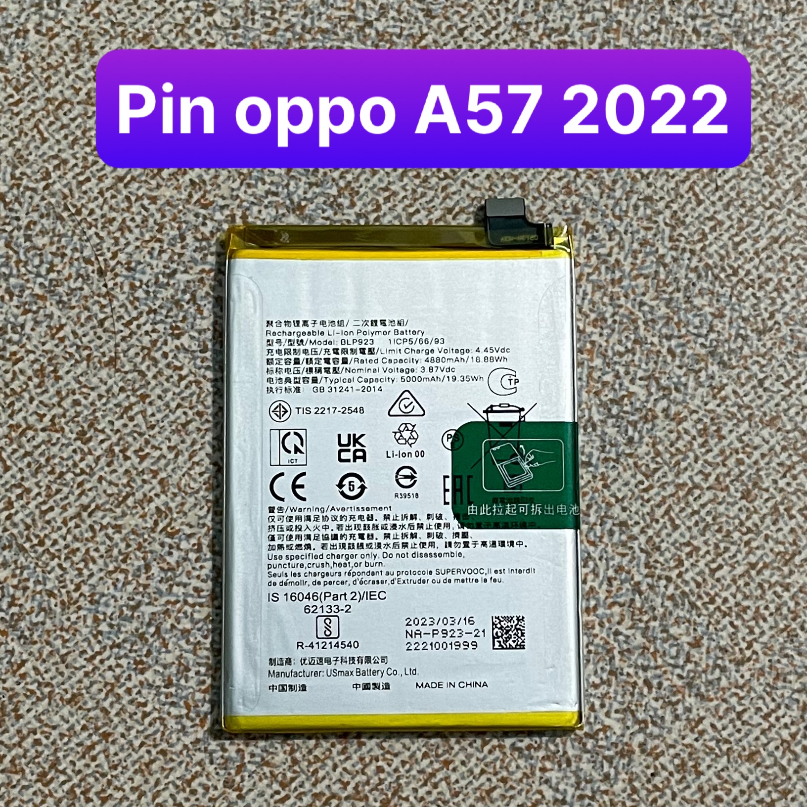 oppo a57 pin