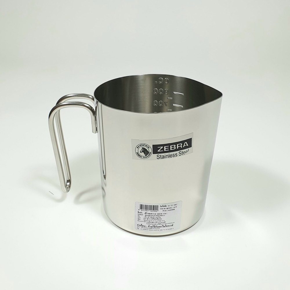 Ca đong thể tích inox 304 - dung tích 800 ml - 112590 zebra - sản xuất tại thái lan