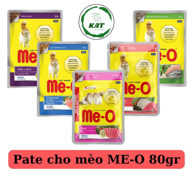 Pate cho mèo me-o 80gr nhiều hương vị - kat love pets