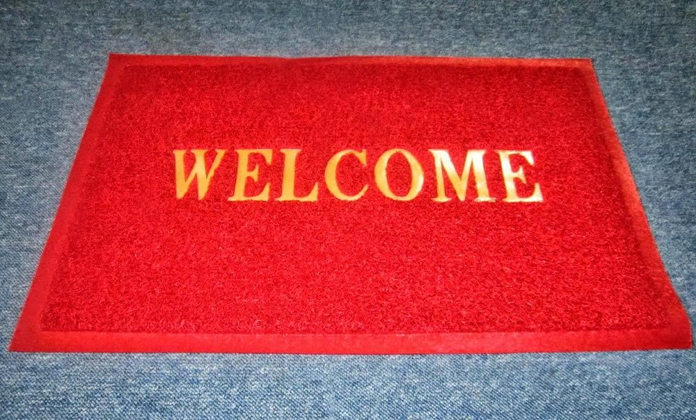[HCM]Thảm nhựa lau chân Welcome 60x90cm