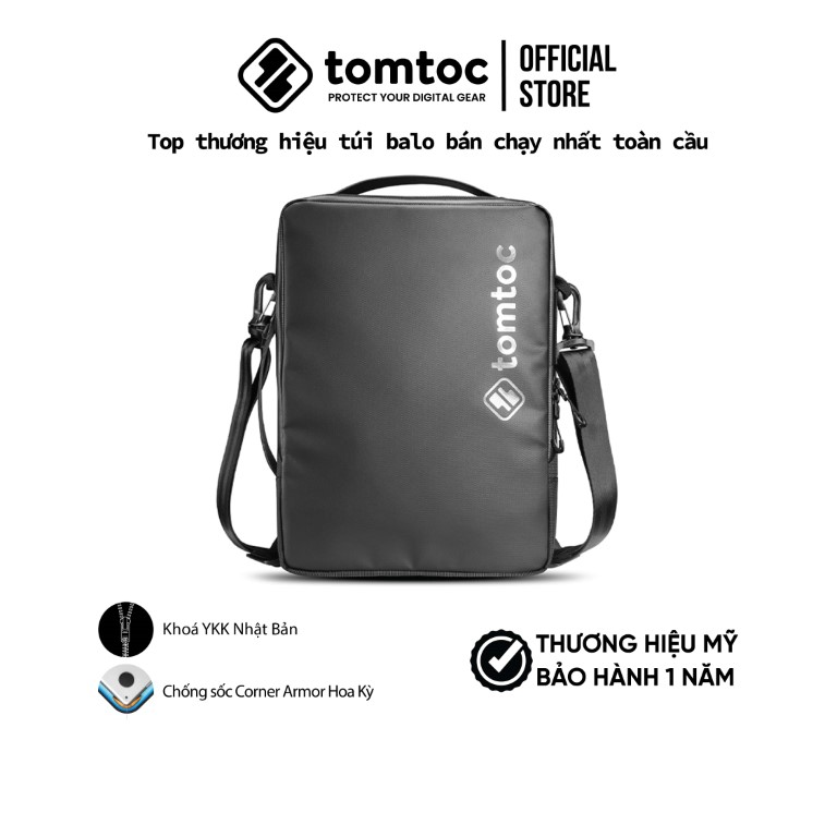 Túi đeo chéo  Tomtoc Urban Codura Shoulder Bags cho Ultra 13/15inch - Hàng chính hãng