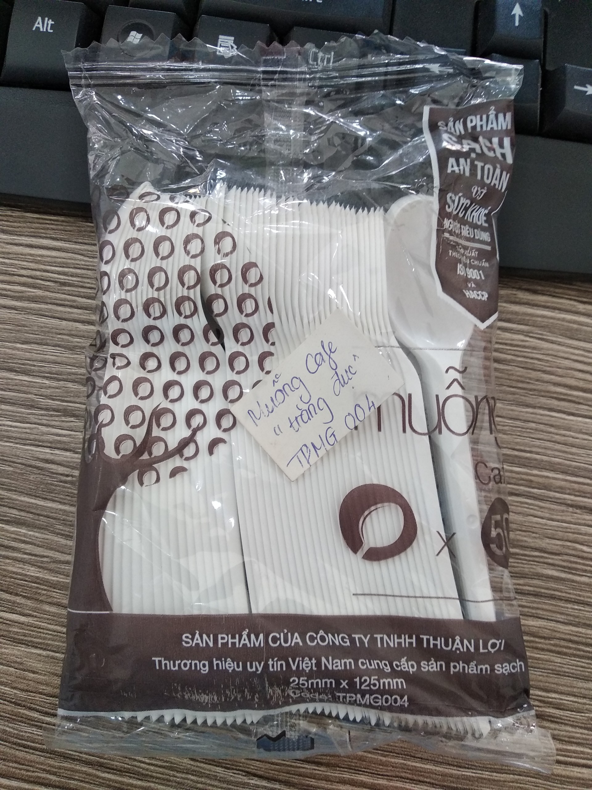 Set 5 gói muỗng nhựa cao cấp Thuận Lợi ( Muỗng Cafe)