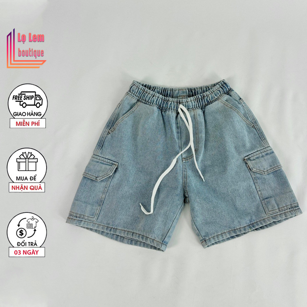 Quần đùi Nam túi hộp ống rộng mặc nhà thể thao đi biển đi chơi cao cấp trẻ trung - Lolem Boutique
