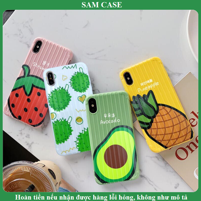 Ốp lưng iPhone Vali Hình Hoa Quả - SAM CASE ốp vali mùa hè mới nhất 2020