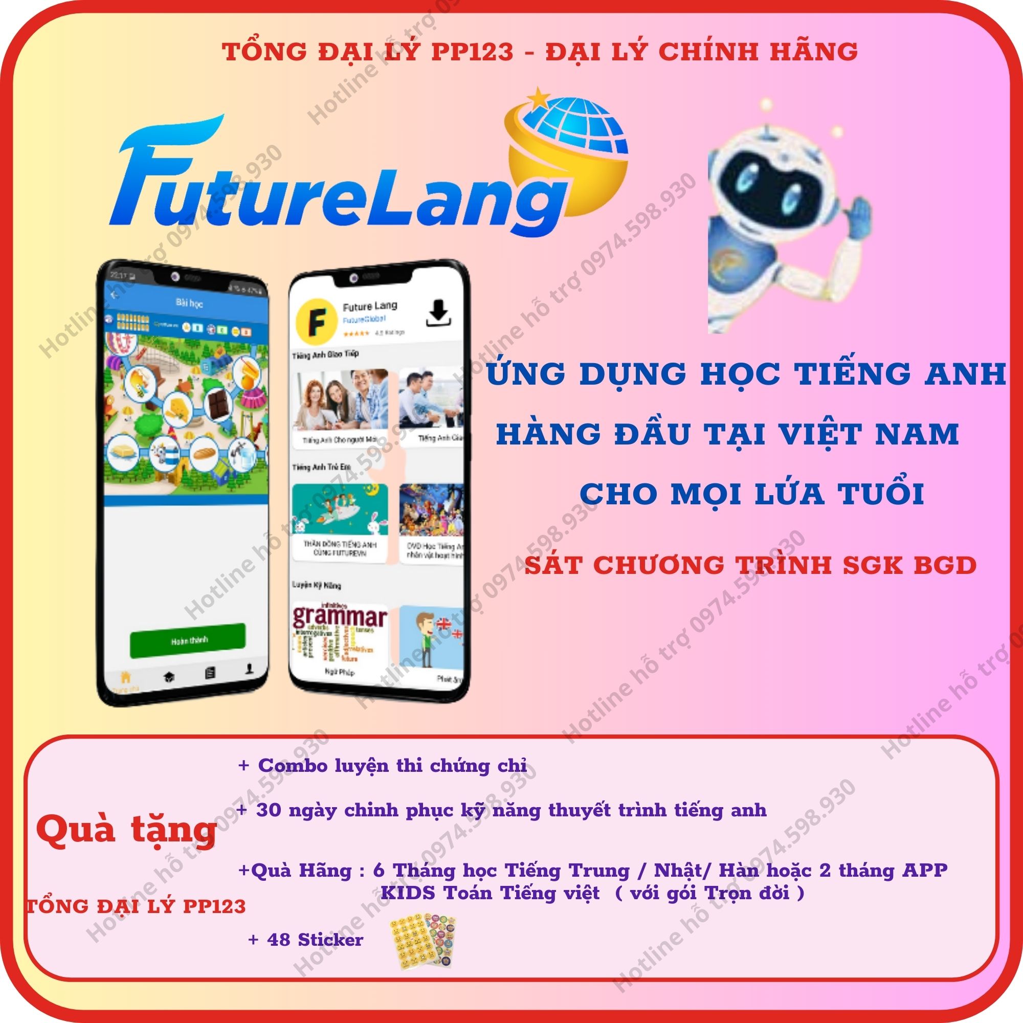 FutureLang Trọn đời 30 năm ( tiếng anh cho mọi lứa tuổi)