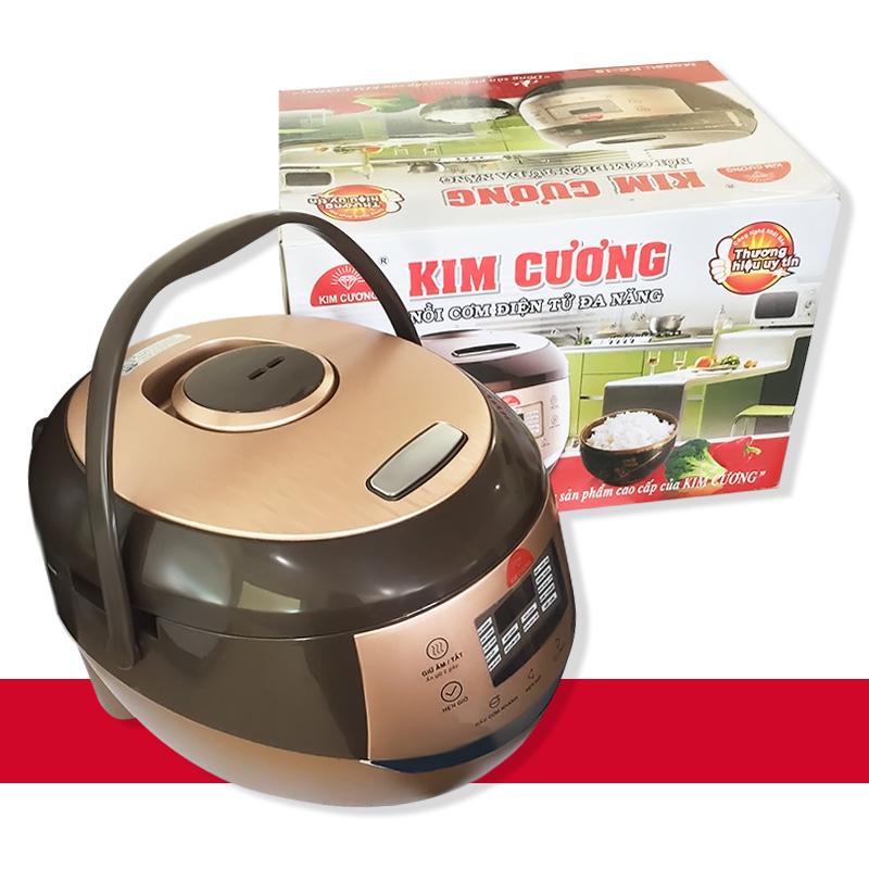 Nồi cơm điện điện tử 1.8 lít cao cấp Kim Cương KC18 (dành cho từ 4 - 6 người ăn, hàng chính hiệu. mới full thùng, bh 12 tháng)