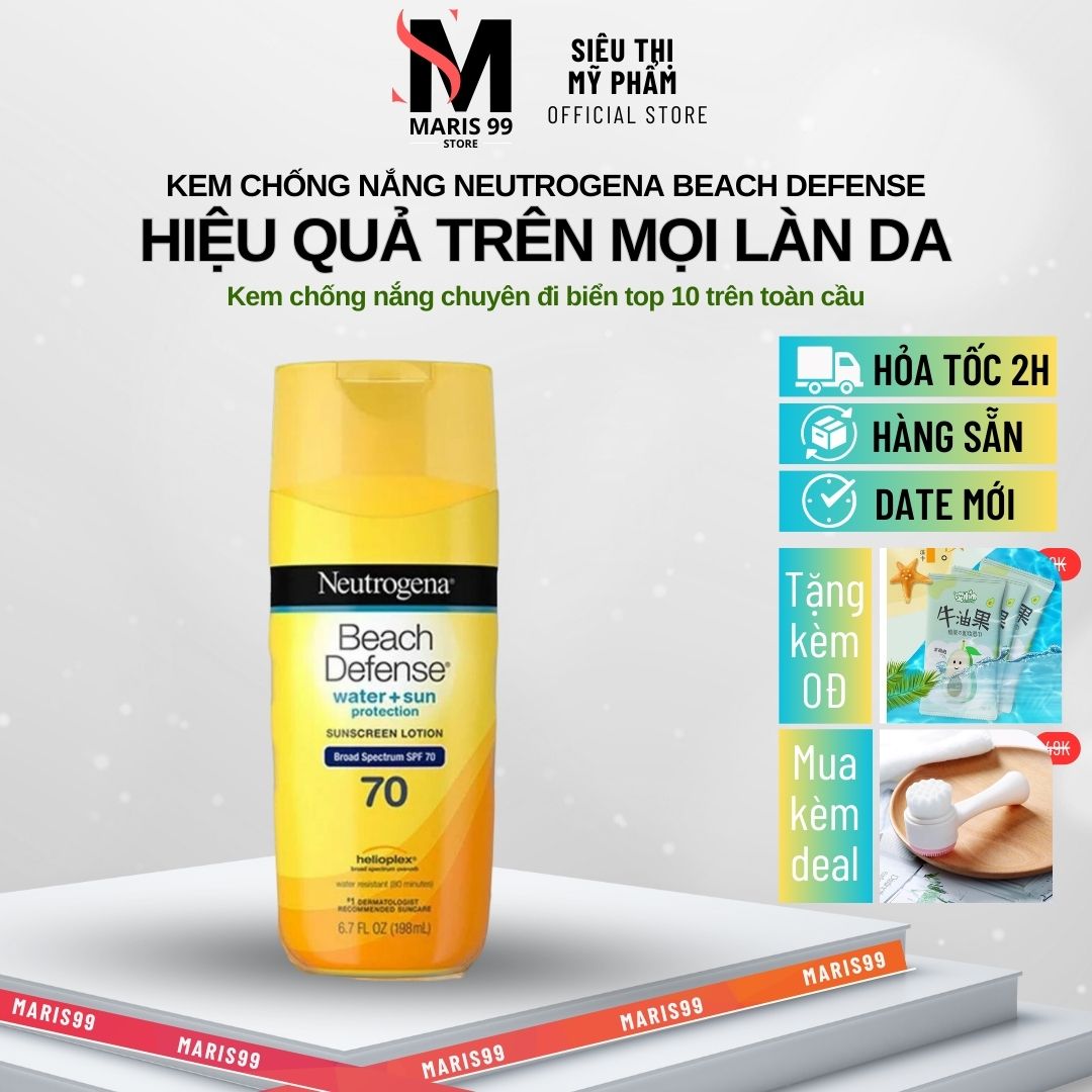 Kem Chống Nắng Neutrogena Beach Defense Sunscreen Lotion Spf 70 (198ml) _Bchoice