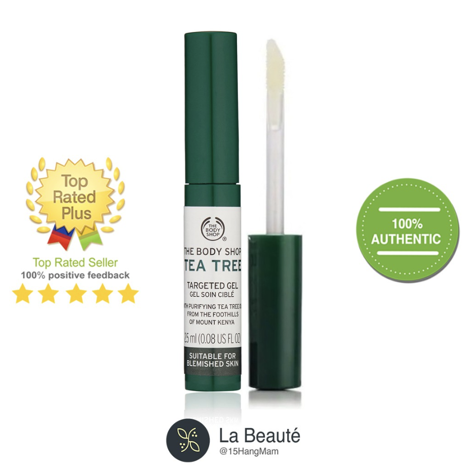 The Body Shop Tea Tree Targeted Gel - Gel Ngăn Ngừa Mụn Sưng Thâm 2,5ml