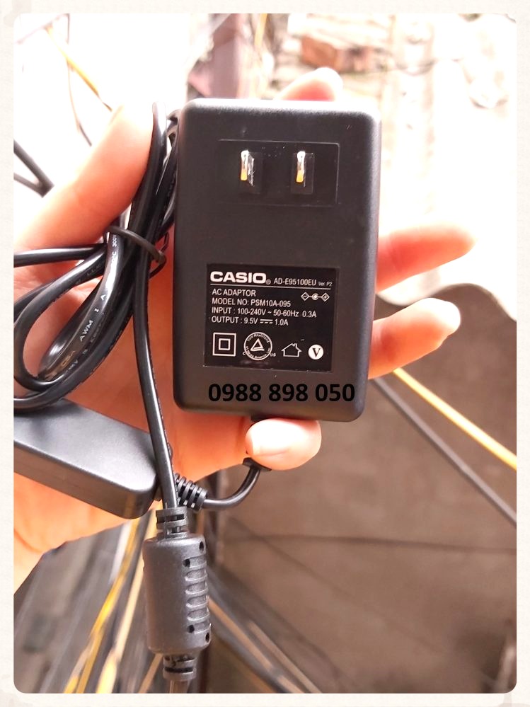 Cục nguồn 9.5v cho đàn organ casio ctk-3400sk