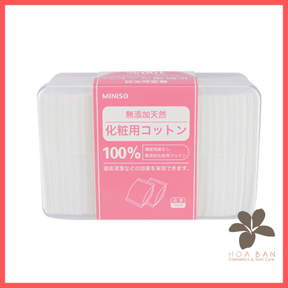 [HCM]Bông tẩy trang Miniso 1000 miếng