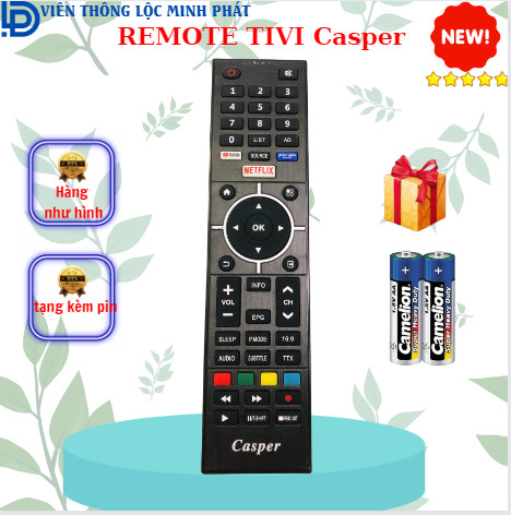 Remote điều khiển tivi Casper SMART - tặng kèm pin