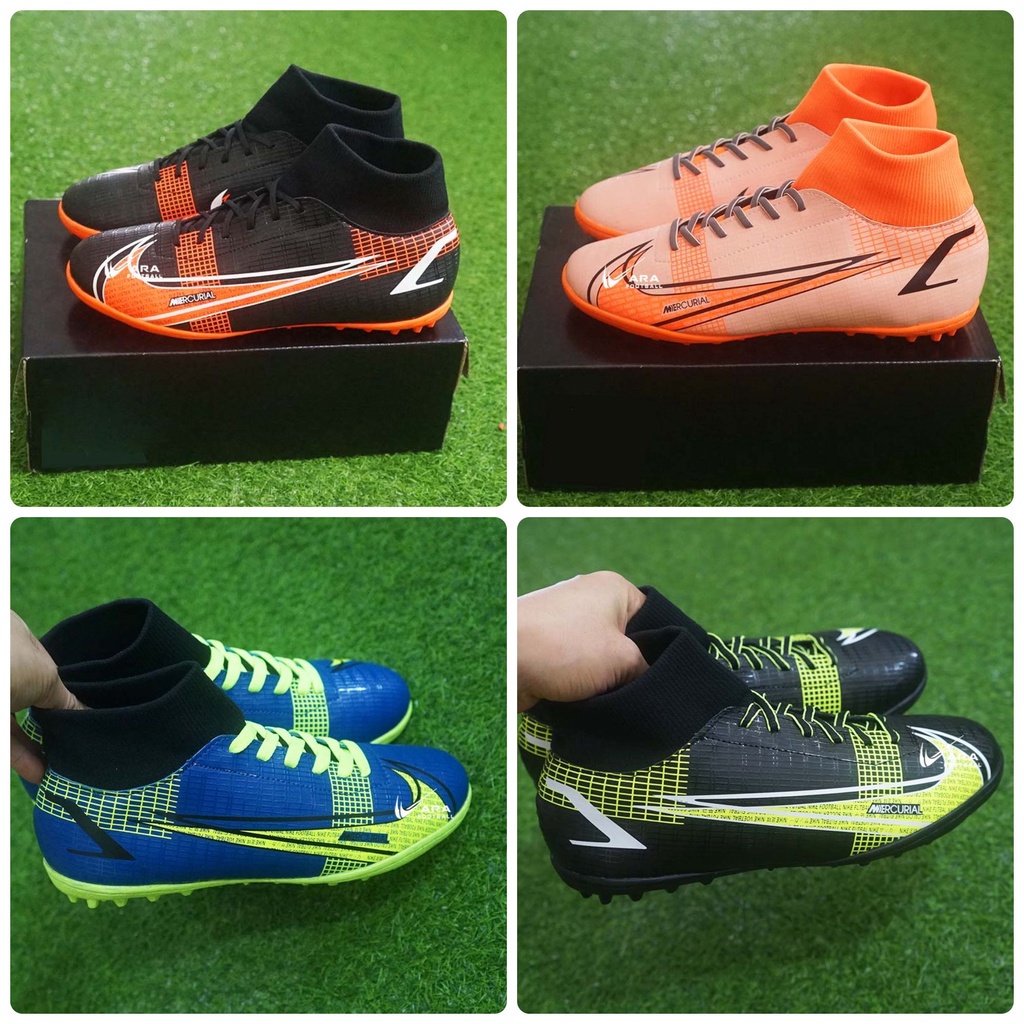 Giày Đá Banh Mercurial Vapor14 Mẫu 2022 Cổ Cao Siêu Ôm Chân