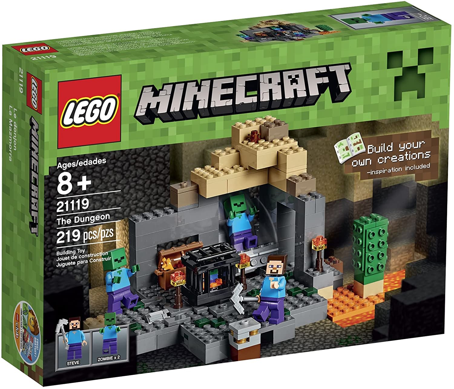 Lego Lego Minecraft Dungeon Toy Suitable For Children Over 8 Years Old 219 Pieces Guaranteed Genuine Children S Birthday Gifts Children S Gifts Building Block Toys Genuine Lego Authorization Lazada Ph