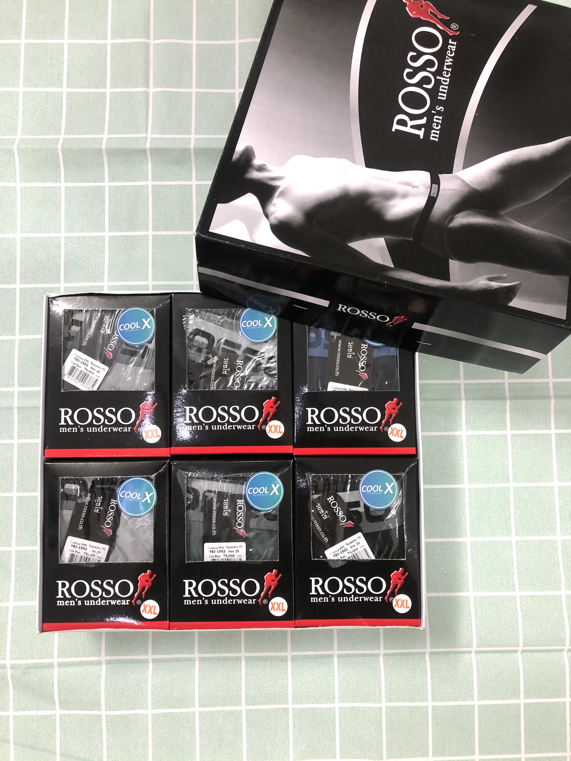 Quần lót nam rosso thun lạnh code 1502