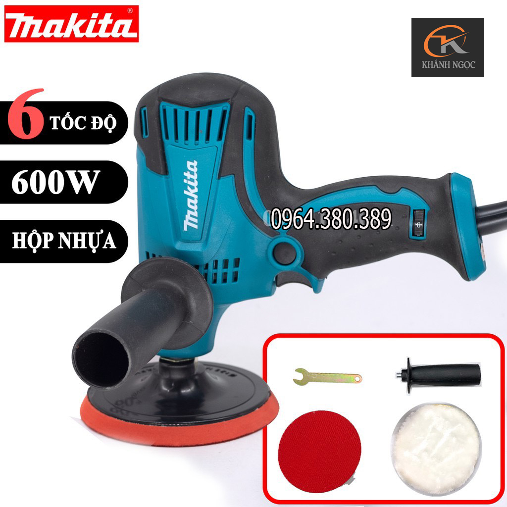 Máy chà nhám,máy đánh bóng gv6010 đánh bóng xe ôtô mini 6 cấp độ.