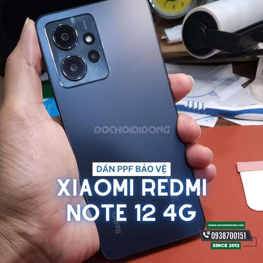 Miếng dán ppf hydorgen xiaomi redmi note 12 - 12 pro 4g trong, nhám, đổi màu cao cấp
