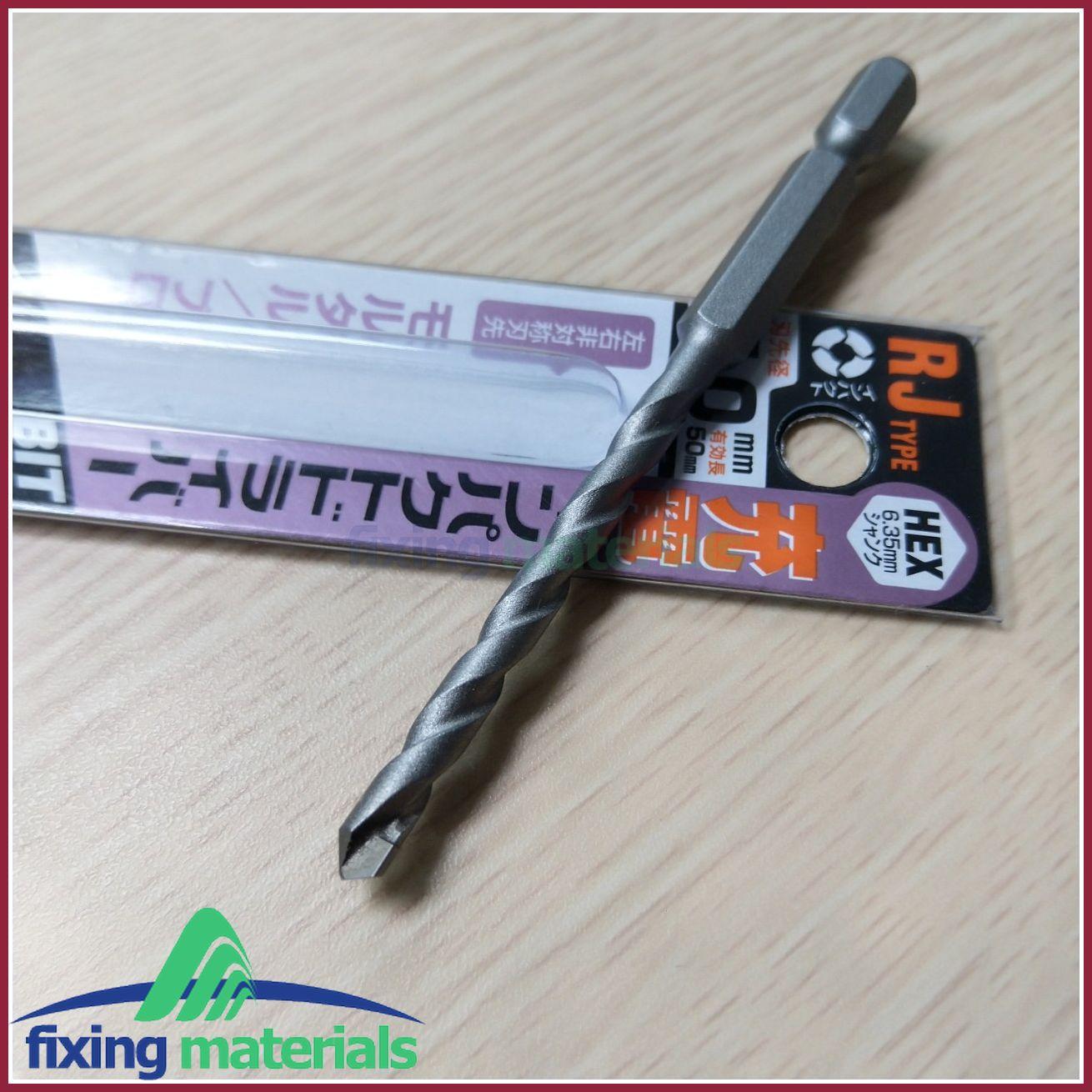 [HCM]Mũi khoan tường Unika RJ 3.4x90 (Đuôi lục giác 6.35mm dùng cho máy pin)
