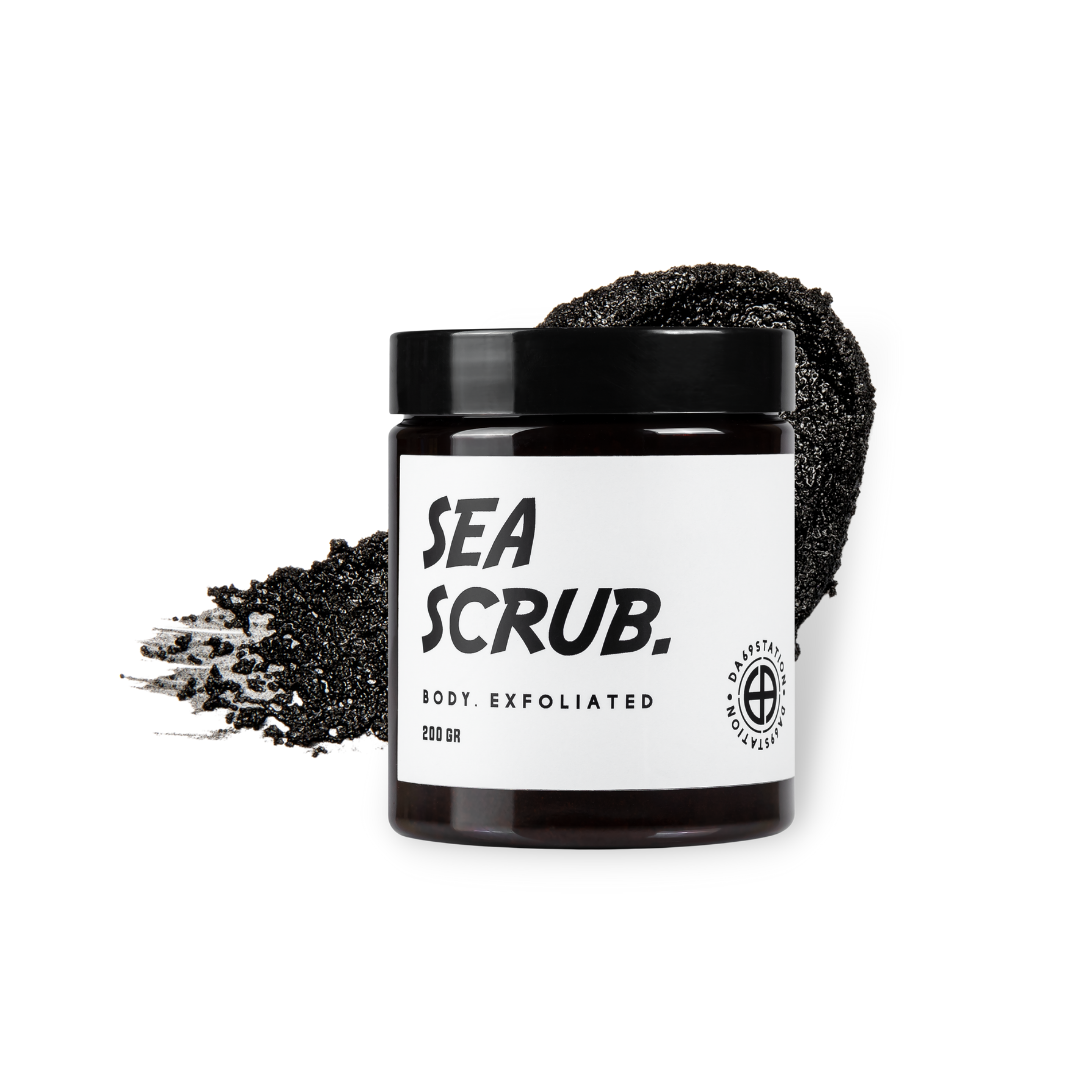 SEA SCRUB - muối than tre làm giảm mụn lưng handmade