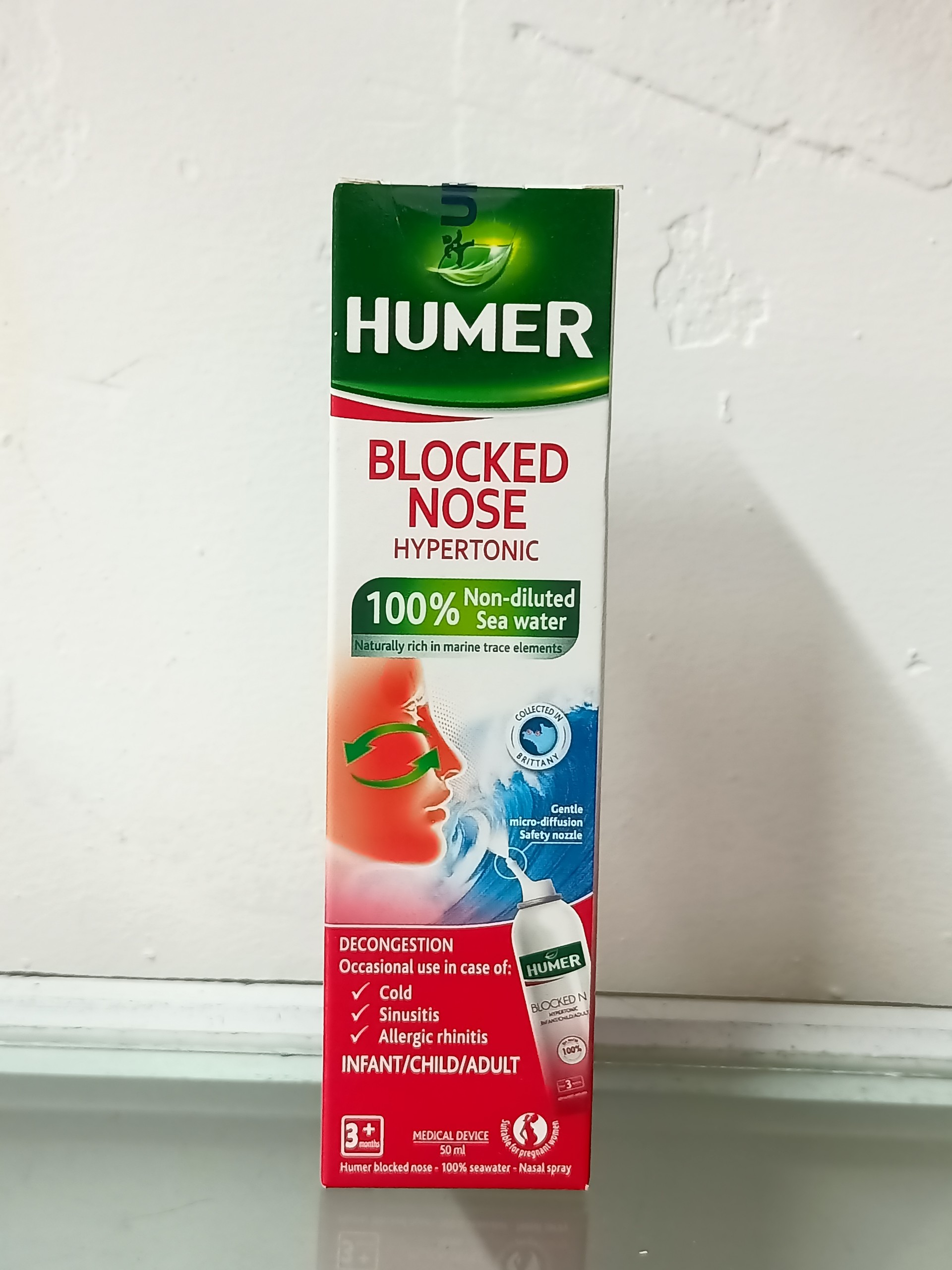 Dung dịch xịt mũi Humer - Blocked Nose Infant Child Adult 50ml