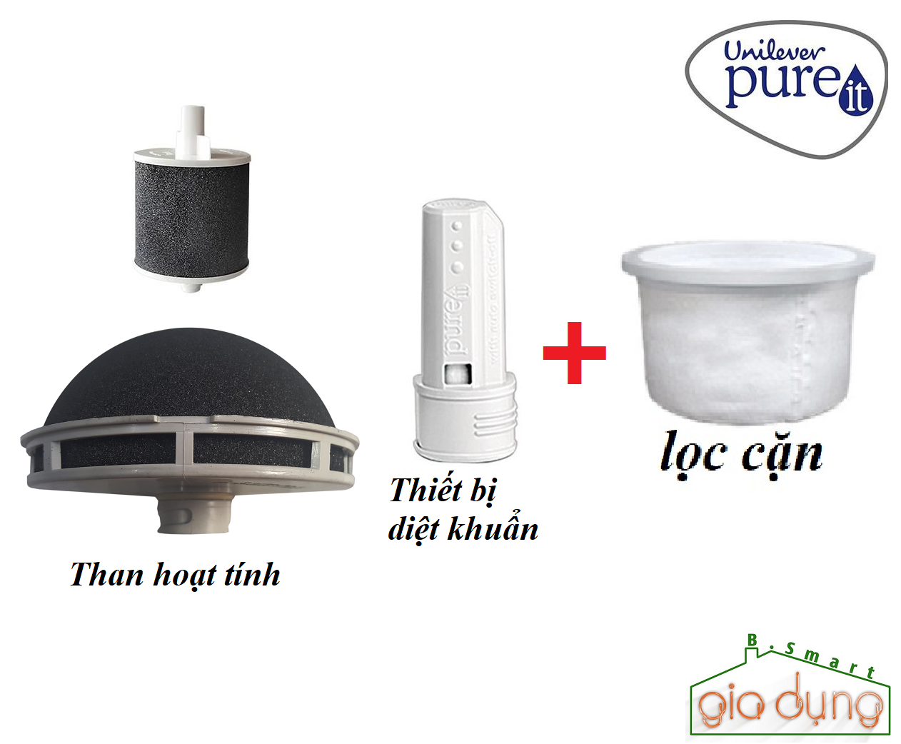 Combo Bộ lọc và màng lọc cặn thay thế unilever Pureit Classic 9 Lít