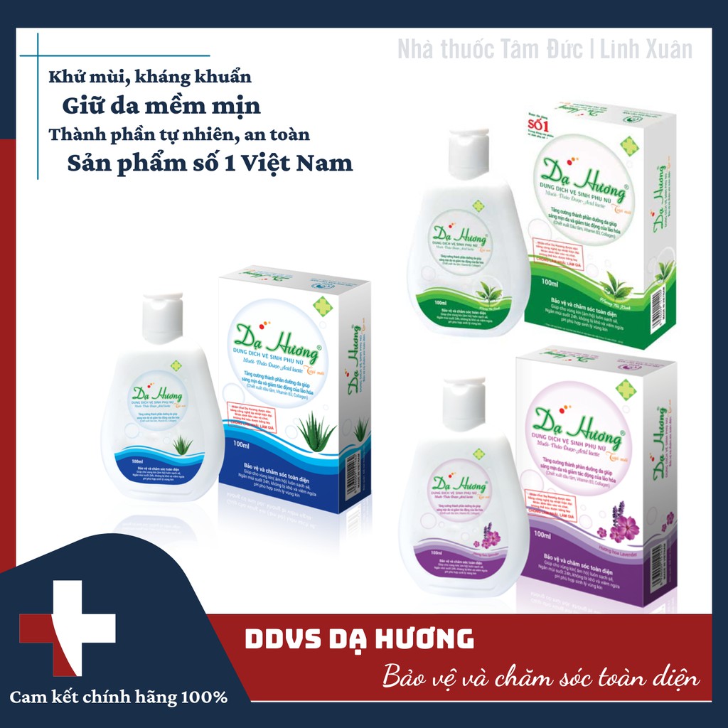 Dung dịch vệ sinh dạ hương nha đam, lavender, trà xanh