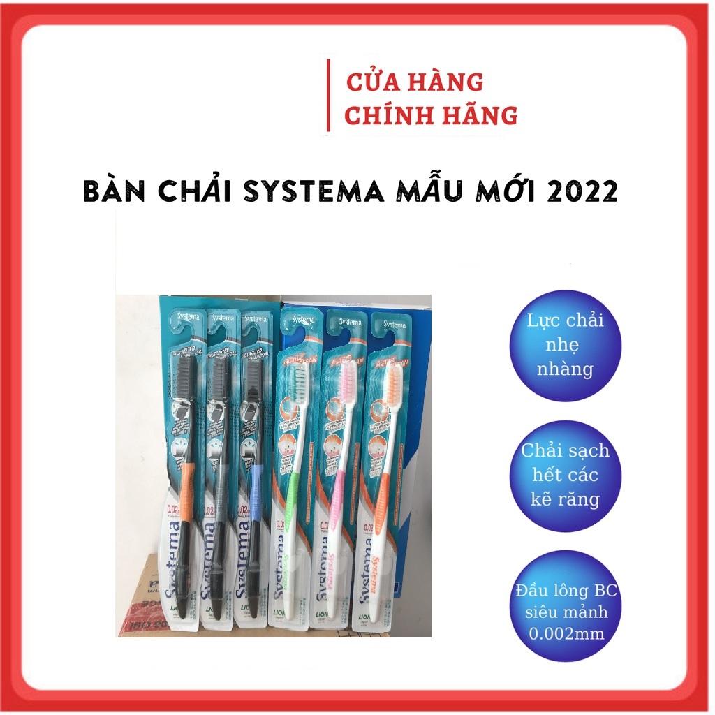 Bàn chải đánh răng systema số 1 nhật bản mẫu mới