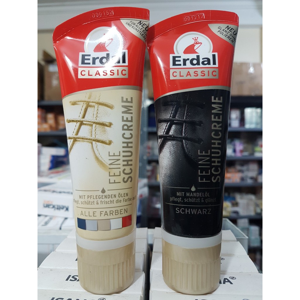 Xi đánh giầy Erdal Calssic tuýp 75ml của Đức - Mầu trắng