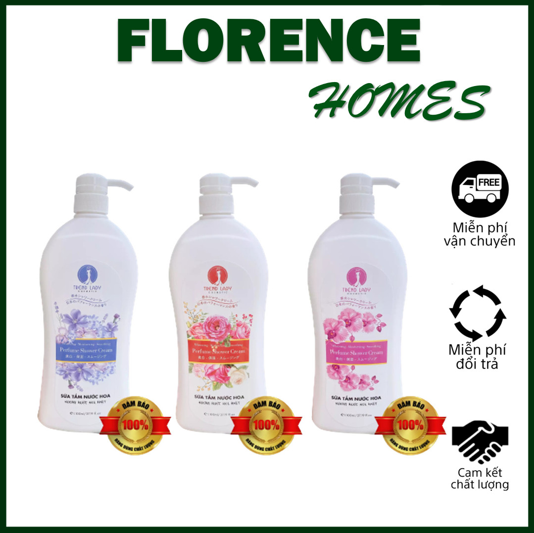 Sữa Tắm TREND LADY cosmetic Hương Nước Hoa Nhật 1100ml Florence Homes