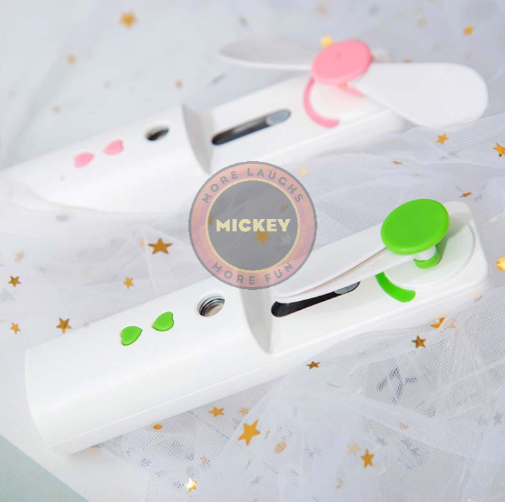 [HCM](Tặng 1 móc dán tường) Quạt phun sương cầm tay mini tích điện phun sương hơi nước tạo ẩm nhỏ gọn bỏ túi tiện lợi