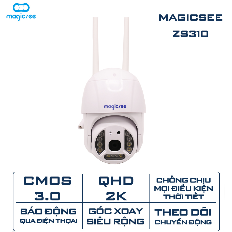 Camera giám sát Magicsee ZS310 - Độ phân giải 2K - Xoay 360