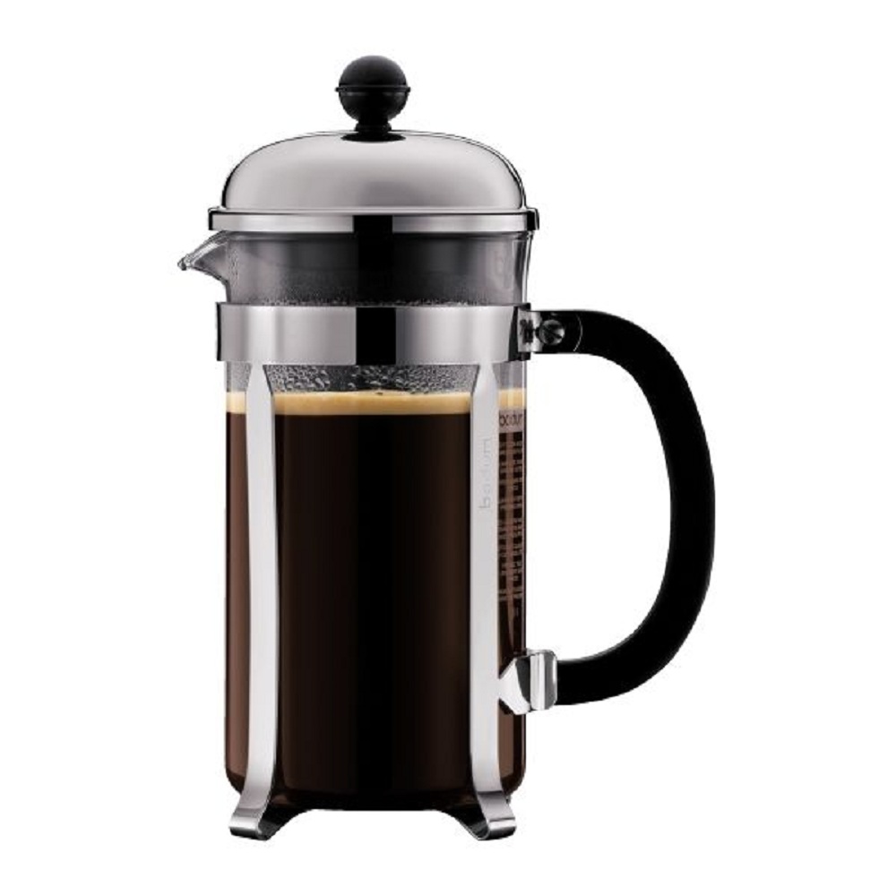 BÌNH PHA CÀ PHÊ KIỂU PHÁP BODUM CHARMBORD FRENCH PRESS CHROME 1000ML(8 LY)