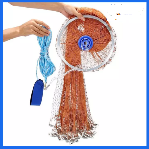 Chài Bắt Cá Dù Đĩa Bay Nhỏ, chài dù cao cap chân chì, chài dù độ bền cao, chất lượng tốt Đủ size