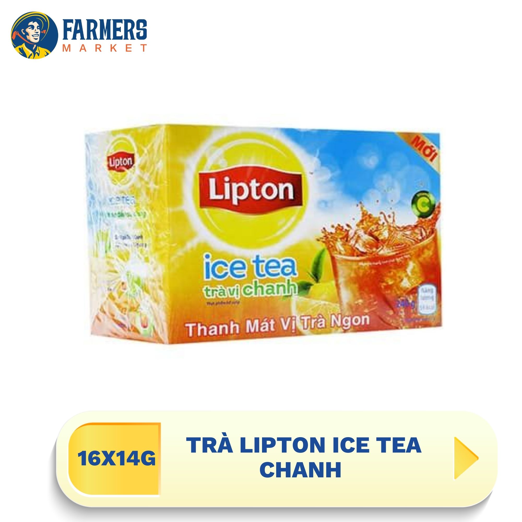 Giao hàng toàn quốc Trà lipton ice tea chanh 16 gói x 14G