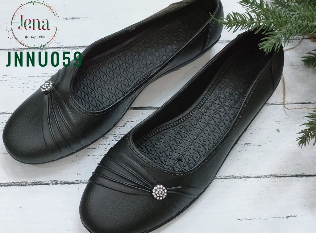 Giày búp bê nhựa kiểu dáng đơn giản sang trọng siêu bền [JNNU059]