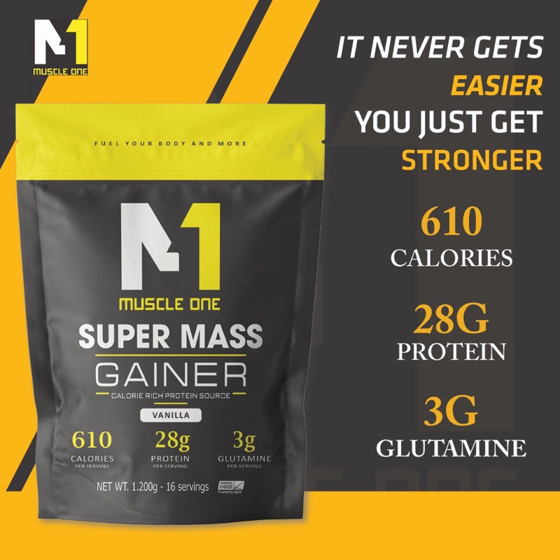 Sữa tăng cân tăng cơ MUSCLE ONE, super mass hỗ trợ tăng cân tăng cơ nạc