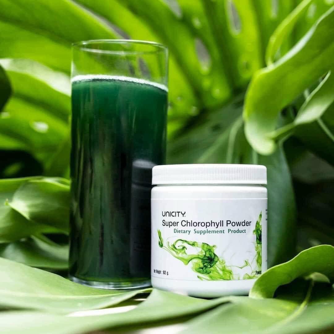 Bột pha diệp lục super chloro.phyll powder – bột uống tăng cường đề kháng, làm sạch cơ thể hộp 92g