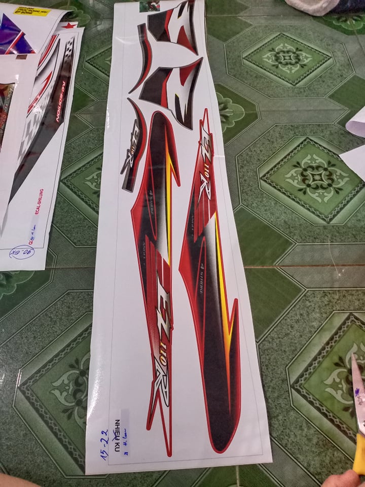 Tem rời ez 110 đỏ đen