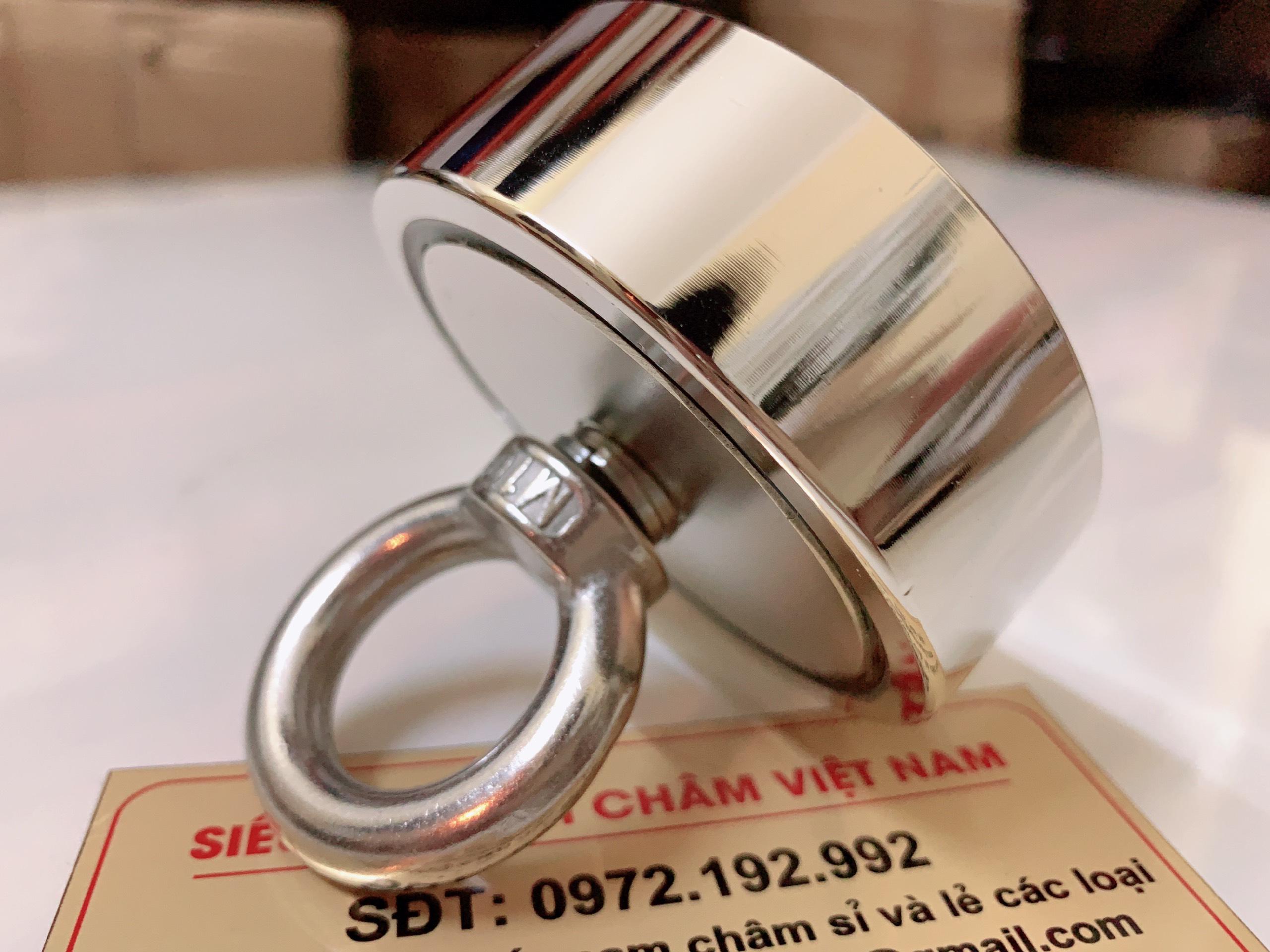 NAM CHÂM CỨU HỘ SIÊU MẠNH D75x28M ( hút vật dưới độ sâu )