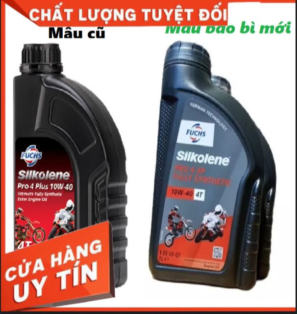 Nhớt Fuchs Sikolene Pro 4 XP 10W40 1 lít, nhớt xe máy xe côn tay fuchs 10W40 khách chọn phân loại sản phẩm