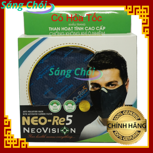 Neomask neo-re5 khẩu trang than hoạt tính - pm2.5 chống ô nhiễm chống bụi mịn kháng khuẩn - neomask neo-re5 activated carbon face mask - pm2.5 anti-pollution fine dust protection antibacterial - neovision - sáng chó