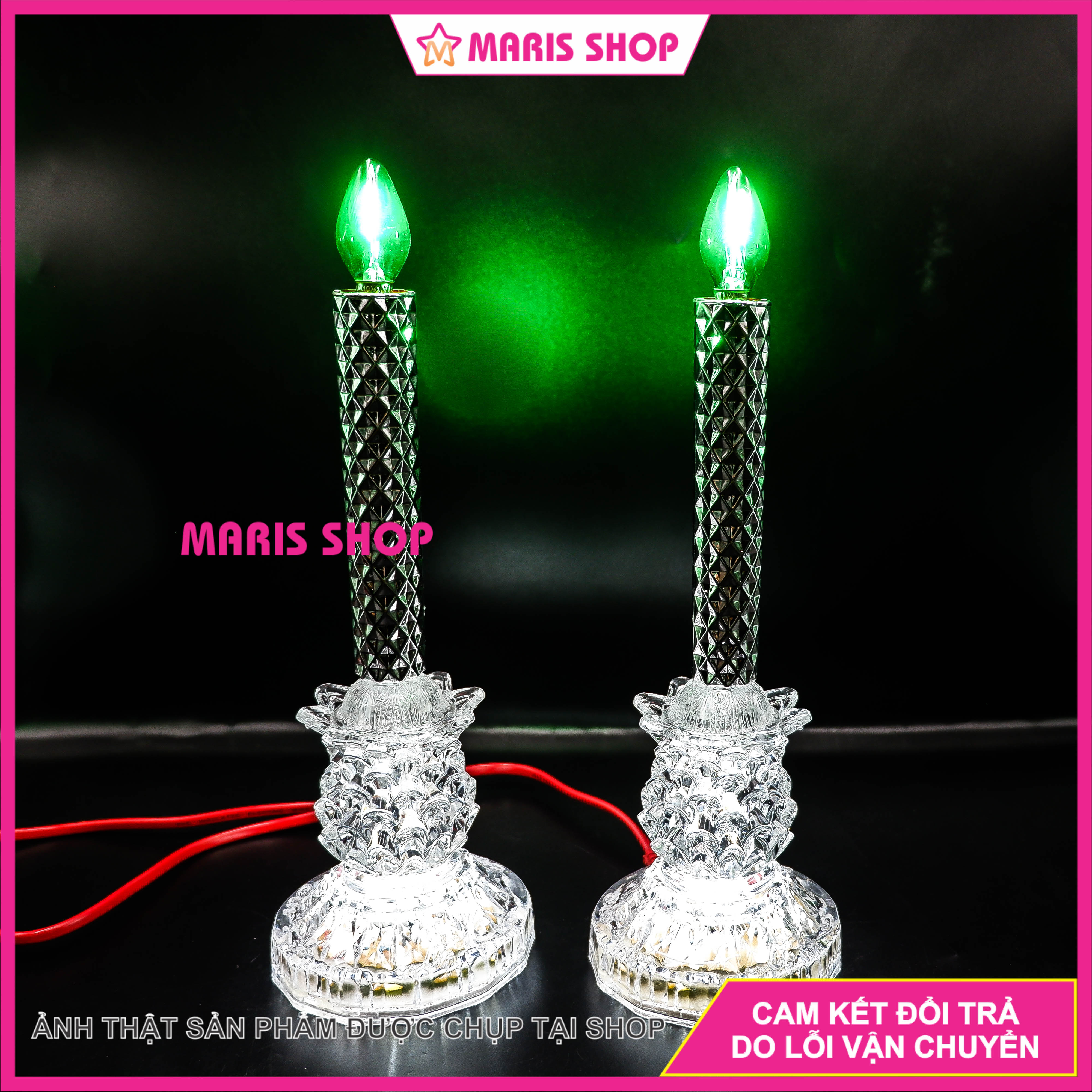 Đèn nến bàn thờ Thiên Chúa cao 28cm đèn nhiều màu , đèn cầy nến Công Giáo, đèn nến mẹ Maria, Thánh Giuse