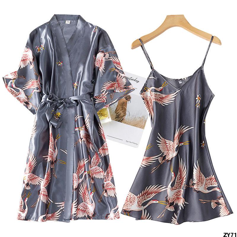 Bộ Đồ Ngủ Kiểu Kimono Nhật Bản Vải Cotton Thiết Kế Xinh Xắn Cho Nữ | Shopee  Việt Nam