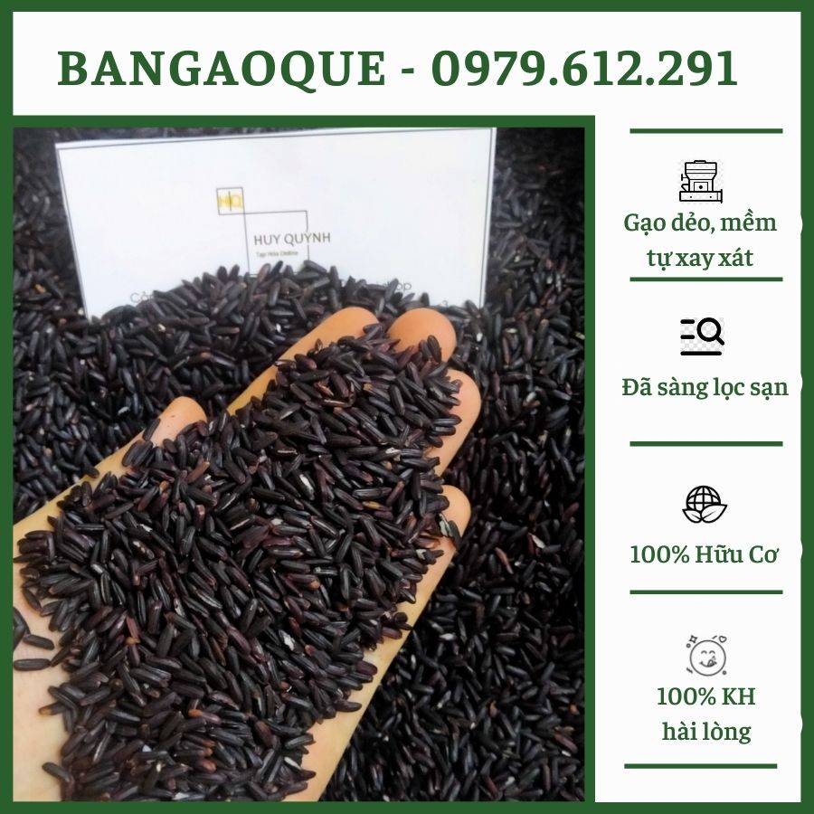 5kg Gạo Lứt Đen - Gạo Lứt Tím Than Thơm, Dẻo - Nhà Tự Xay Xát