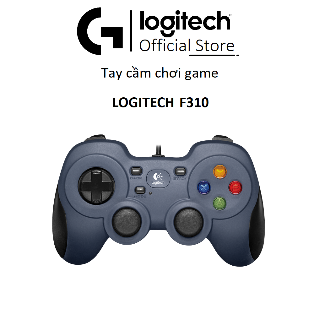 Tay cầm chơi game Logitech F310 console có dây - 4 phím di chuyển D-Pad, TV Android, dây 1.8m