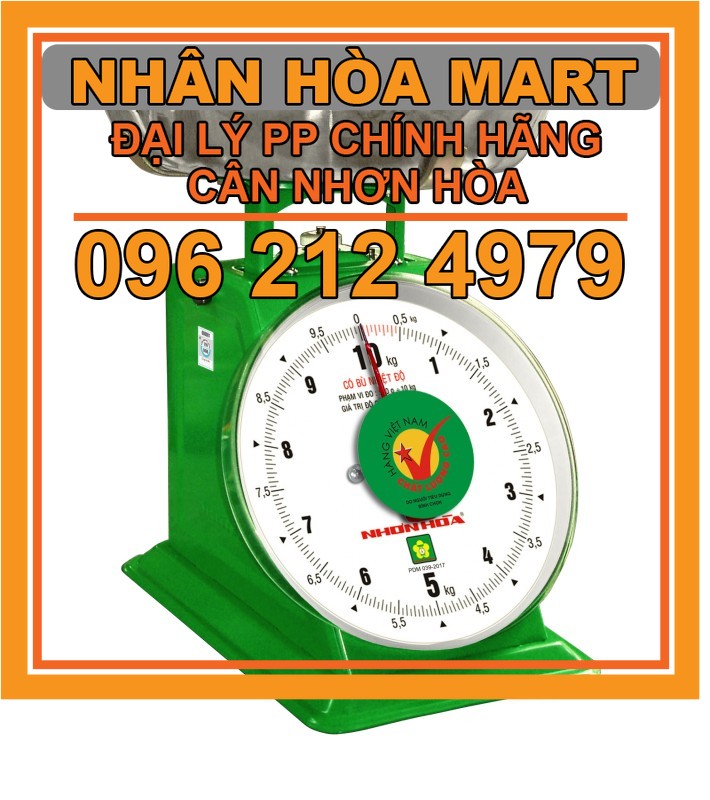 Cân 10kg - cân thịt cá - cân nhơn hòa - hàng chính hãng