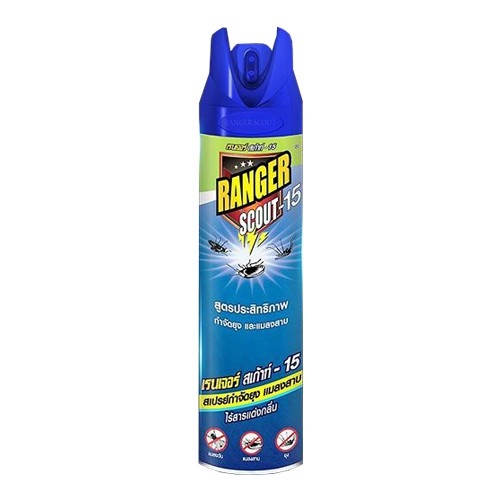 Chai xịt diệt đuổi muỗi kiến gián và côn trùng RANGER không mùi thái lan 600ml