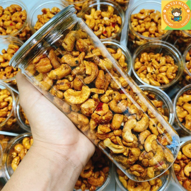500g hạt điều rang tỏi ớt loại ngon mtfood