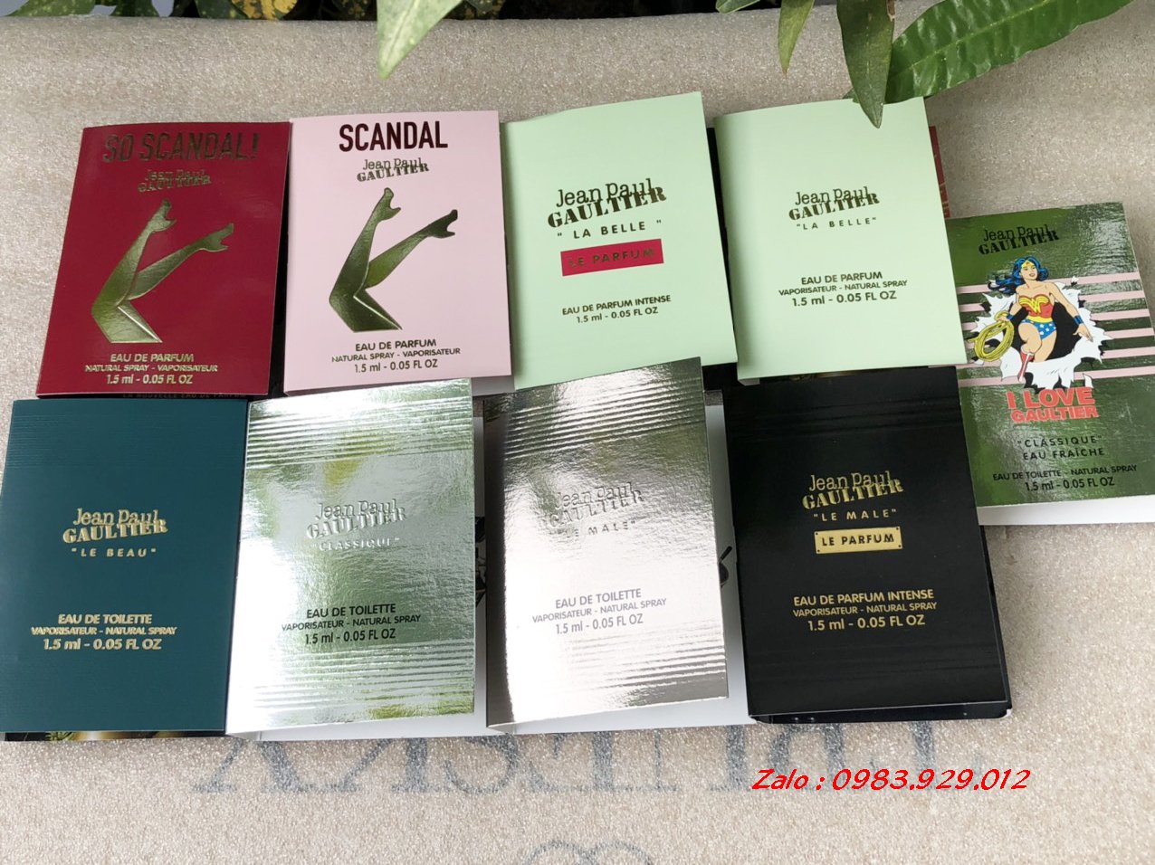 Mẫu thử Vial nước Hoa Scandal, Le Belle, Le Male các mùi
